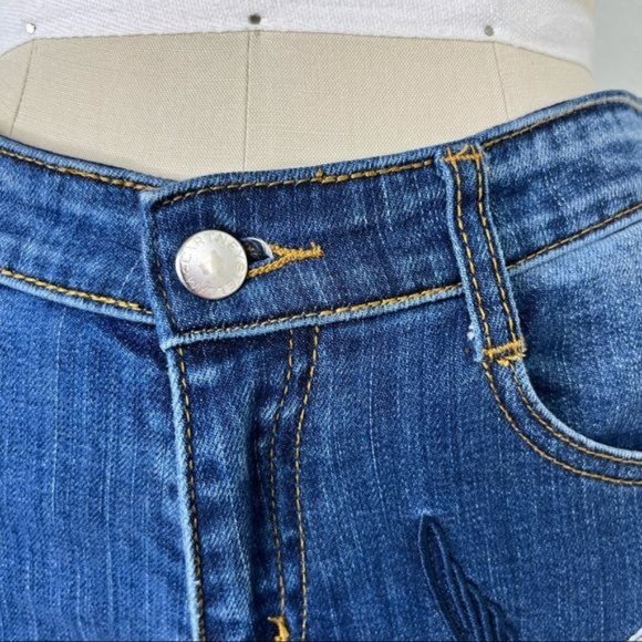 stella mccartney Swallow Embroidered Skinny Jeans Blue - Picture 10 of 15